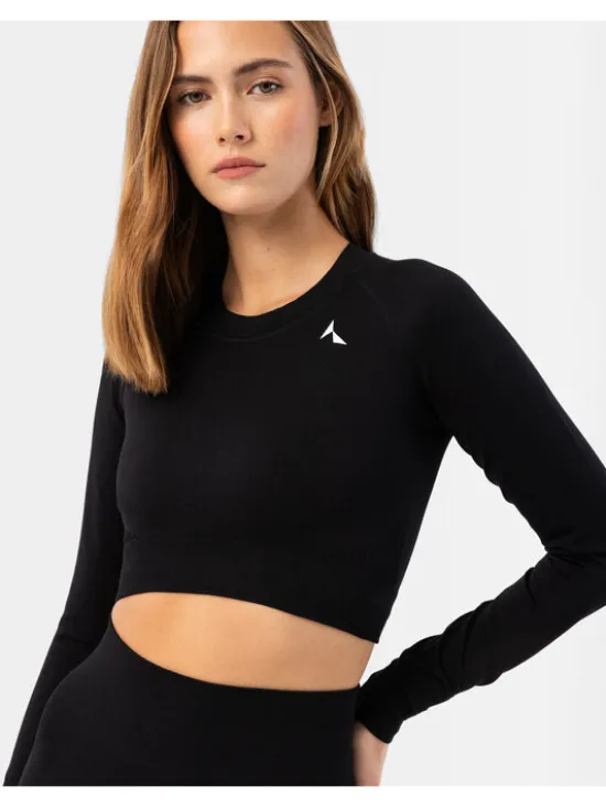 Carpatree Top Blaze longsleeve Czarny Fitted Fit