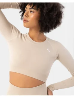 Carpatree Top Blaze longsleeve Beżowy Fitted Fit
