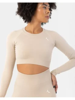 Carpatree Top Blaze longsleeve Beżowy Fitted Fit