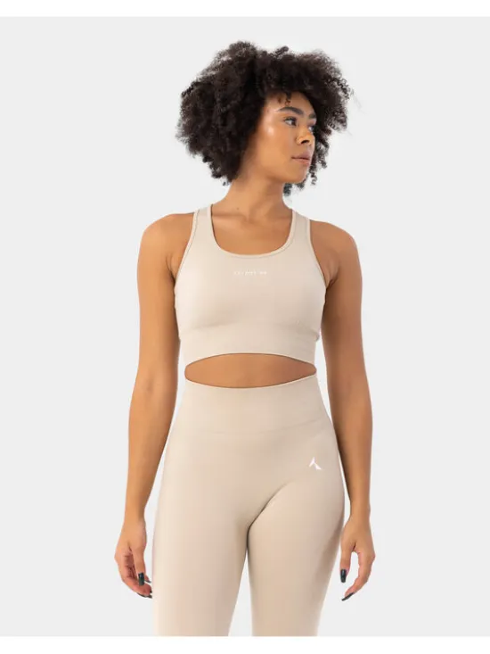 Carpatree Top Blaze top Beżowy Fitted Fit