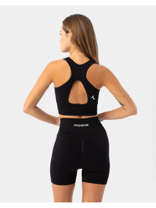 Carpatree Top Blaze top Czarny Fitted Fit