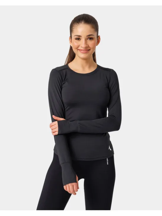 Carpatree Top Classic longsleeve Czarny Fitted Fit