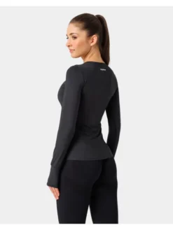 Carpatree Top Classic longsleeve Czarny Fitted Fit