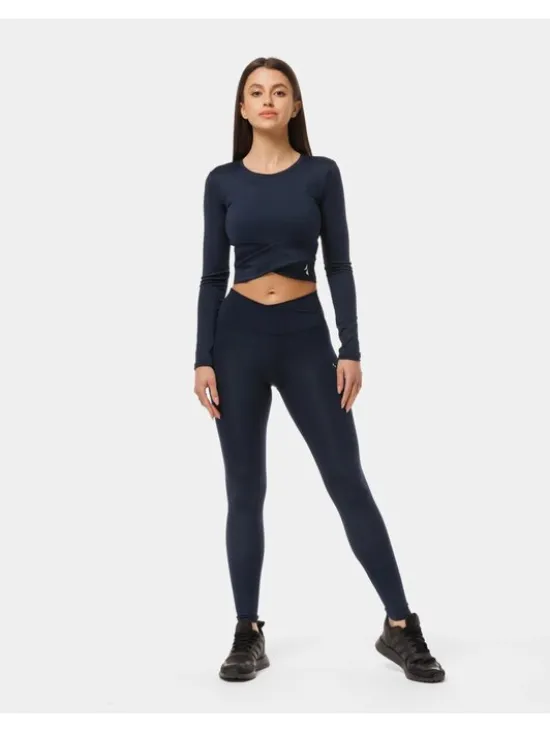 Carpatree Top Crossover top Niebieski Fitted Fit