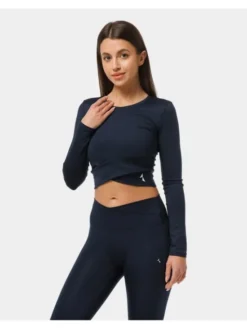 Carpatree Top Crossover top Niebieski Fitted Fit