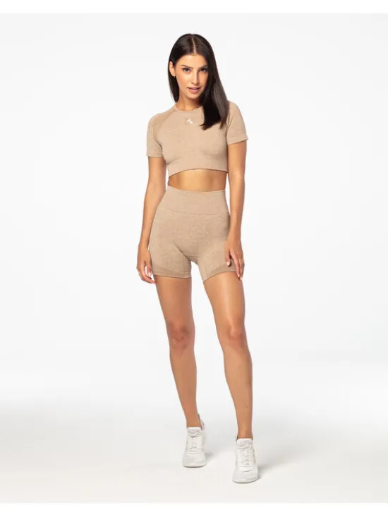 Carpatree Top Vibe Top Beżowy Fitted Fit
