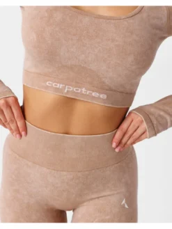 Carpatree Top Yasmine top Beżowy Fitted Fit