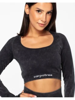 Carpatree Top Yasmine top Czarny Fitted Fit