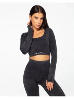 Carpatree Top Yasmine top Czarny Fitted Fit
