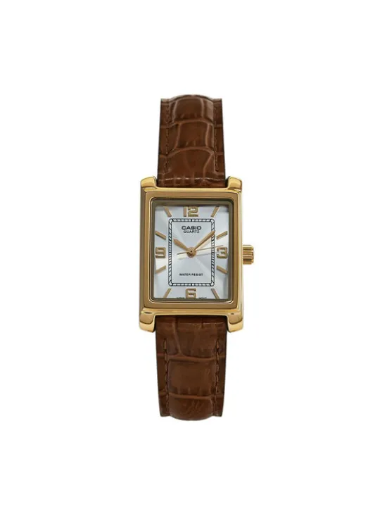 Casio Zegarek Classic LTP-1234PGL-7AEG Brązowy