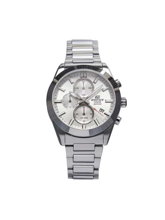 Casio Zegarek Edifice Sapphire Chronograph EFB-710D-7AVUEF Srebrny
