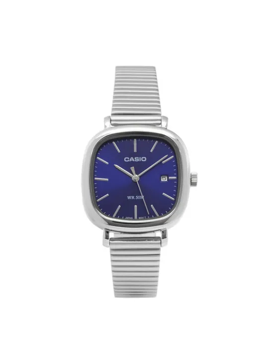 Casio Zegarek LTP-B166D-2AVEF Srebrny