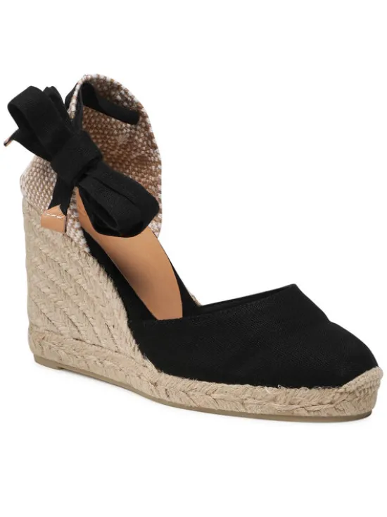 Castañer Espadryle Carina/8/001 020962-100 Czarny