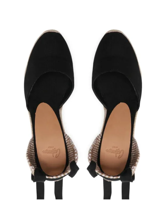 Castañer Espadryle Carina/8/001 020962-100 Czarny