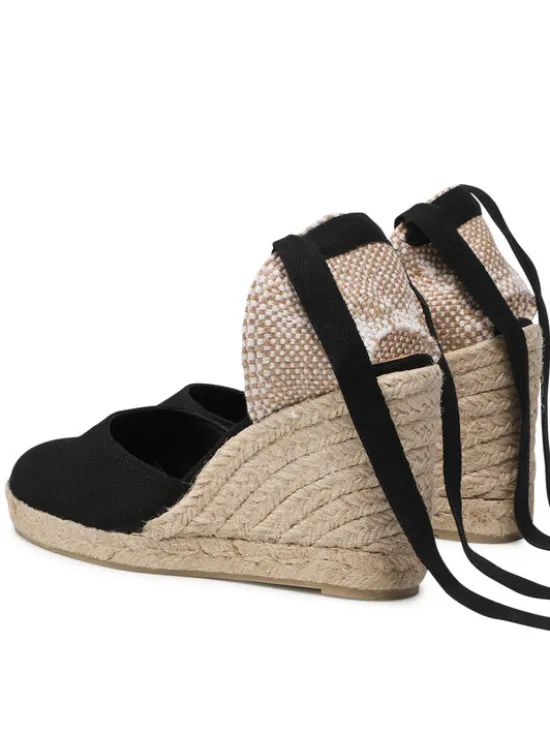 Castañer Espadryle Carina/8/001 020962-100 Czarny
