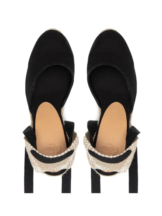 Castañer Espadryle Carina/8ED/001 020961-100 Czarny