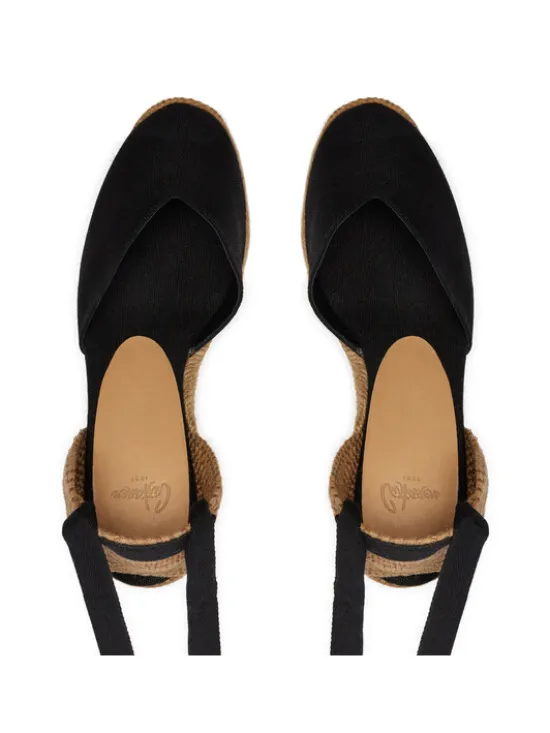 Castañer Espadryle Chiara T/8Ed/001 021458 Czarny