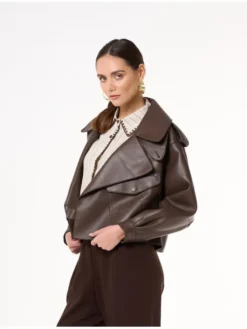 Castellani Ramoneska Ramoneska Josepha Brązowy Regular Fit