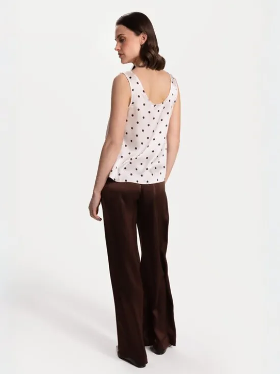 Cat&Cat Top jedwabny basic Kolorowy Regular Fit