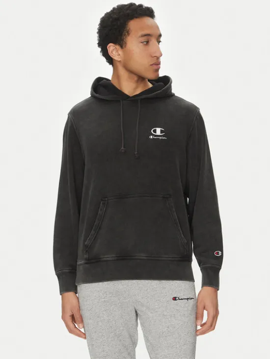 Champion Bluza 221176 Czarny Regular Fit