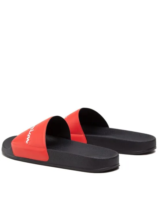 Champion Klapki Slide Varsity S21993-CHA-RS001 Czerwony