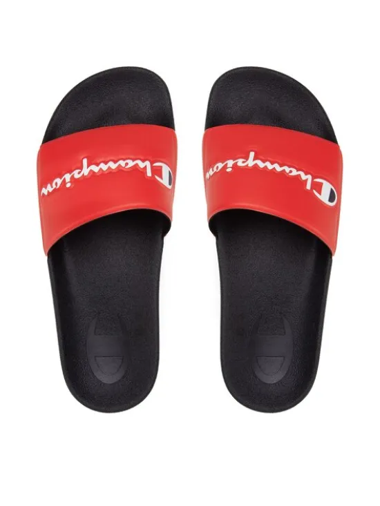 Champion Klapki Slide Varsity S21993-CHA-RS001 Czerwony