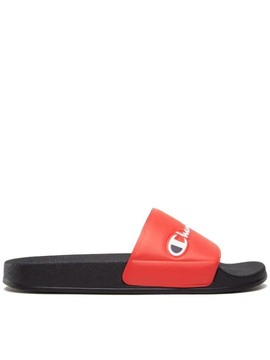Champion Klapki Slide Varsity S21993-CHA-RS001 Czerwony