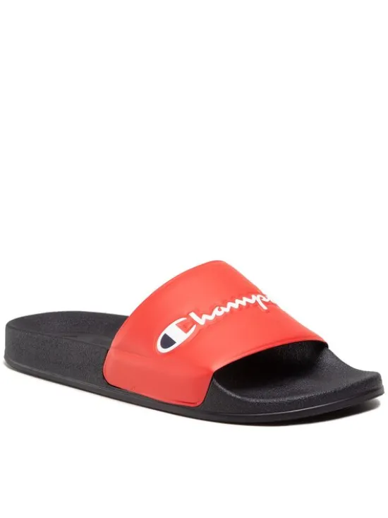 Champion Klapki Slide Varsity S21993-CHA-RS001 Czerwony