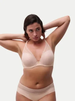 Chantelle Biustonosz z fiszbiną Norah Chic C16MNA Różowy