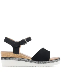 Clara Barson Espadryle WS2189-15 Czarny