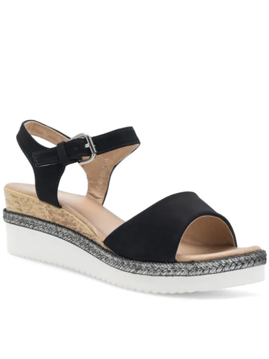 Clara Barson Espadryle WS2189-15 Czarny