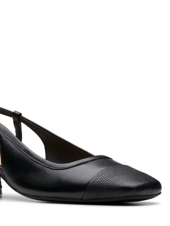 Clarks Czółenka Nyta45 Sling 26181320 Czarny