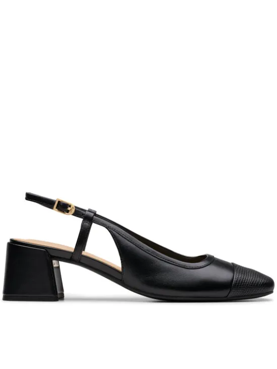 Clarks Czółenka Nyta45 Sling 26181320 Czarny