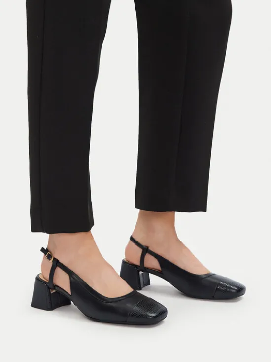 Clarks Czółenka Nyta45 Sling 26181320 Czarny