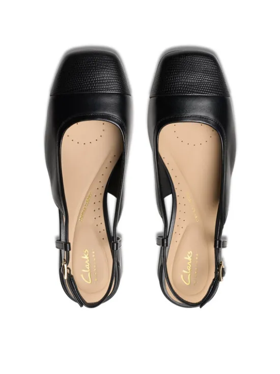 Clarks Czółenka Nyta45 Sling 26181320 Czarny
