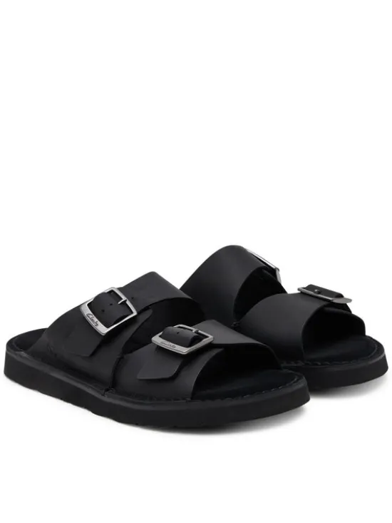 Clarks Klapki Solsbury Strap 26180885 Czarny