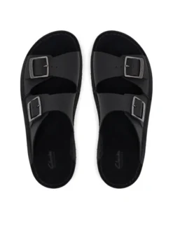 Clarks Klapki Solsbury Strap 26180885 Czarny