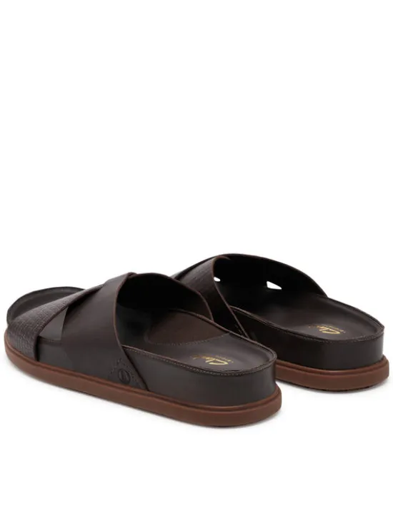 Clarks Klapki Torford Cross 26180888 Brązowy