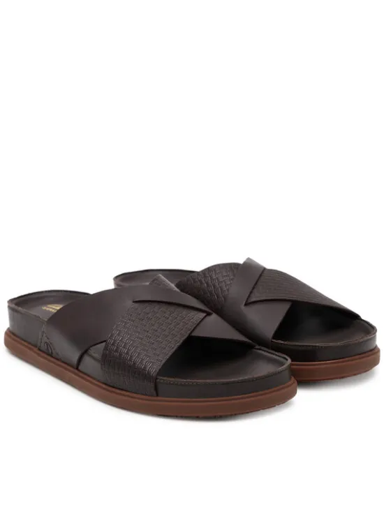 Clarks Klapki Torford Cross 26180888 Brązowy