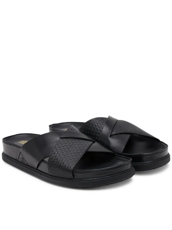 Clarks Klapki Torford Cross 26181382 Czarny