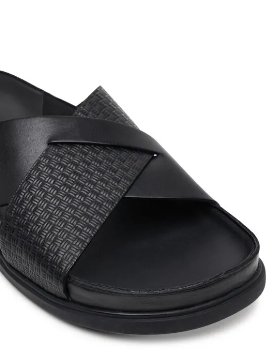 Clarks Klapki Torford Cross 26181382 Czarny
