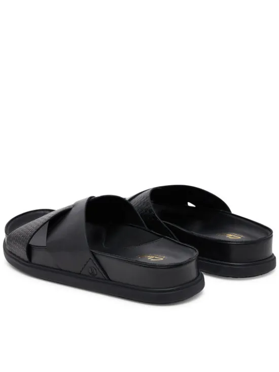 Clarks Klapki Torford Cross 26181382 Czarny