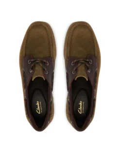 Clarks Loafersy Cleyhill Boat 26186180 Khaki
