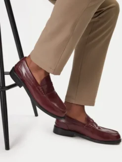 Clarks Mokasyny CraftJames Lo 26183358 Bordowy