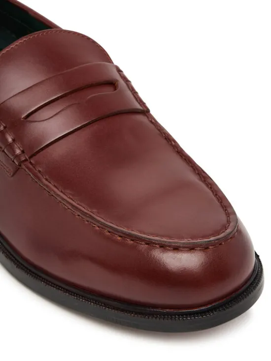 Clarks Mokasyny CraftJames Lo 26183358 Bordowy