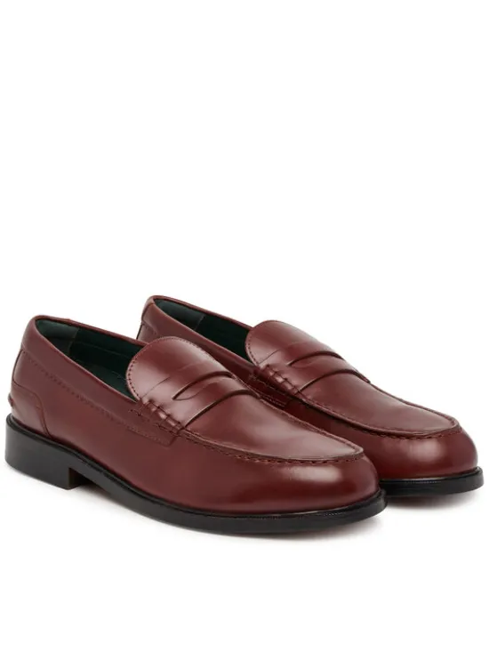 Clarks Mokasyny CraftJames Lo 26183358 Bordowy