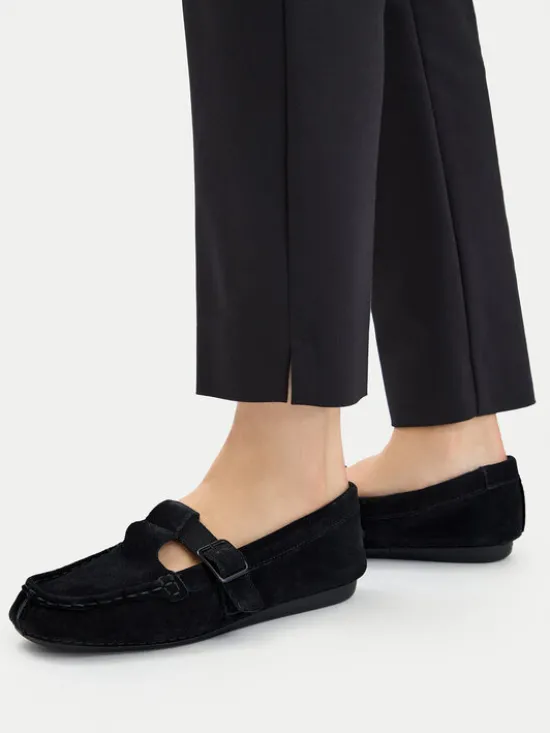 Clarks Mokasyny Freckle Tbar 26185903 Czarny