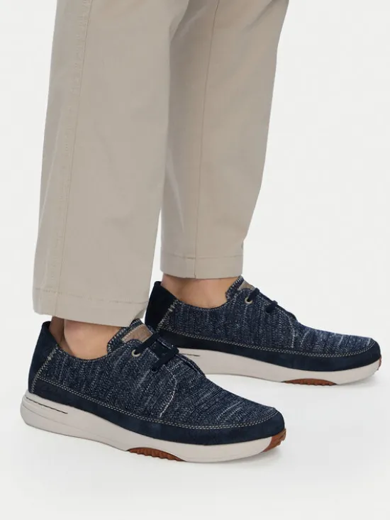 Clarks Półbuty Easeway Lace 26187413 Granatowy