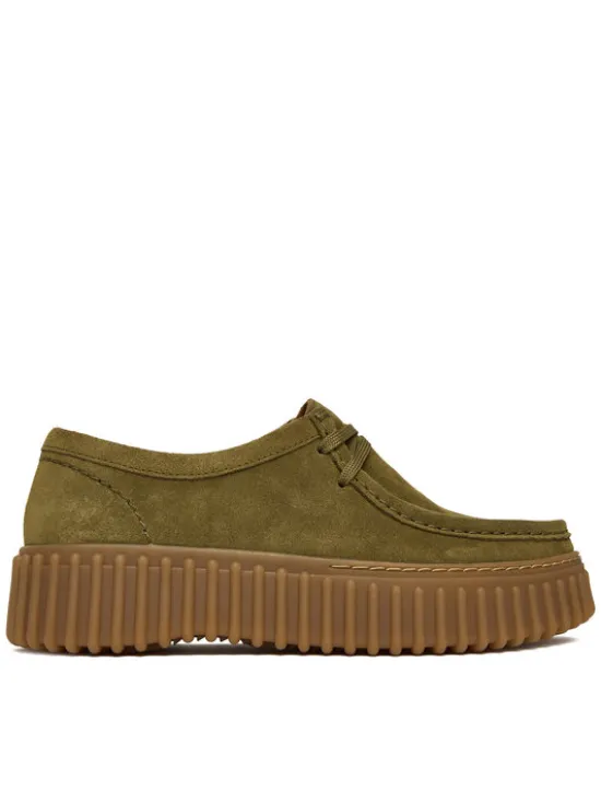 Clarks Półbuty Torhill Bee 26184586 Khaki