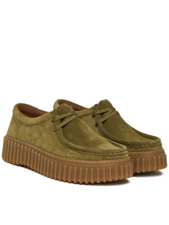 Clarks Półbuty Torhill Bee 26184586 Khaki